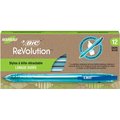 Bic ReVolution Ocean Retractable Ballpoint Pen, 12PK BICBPRR11BE